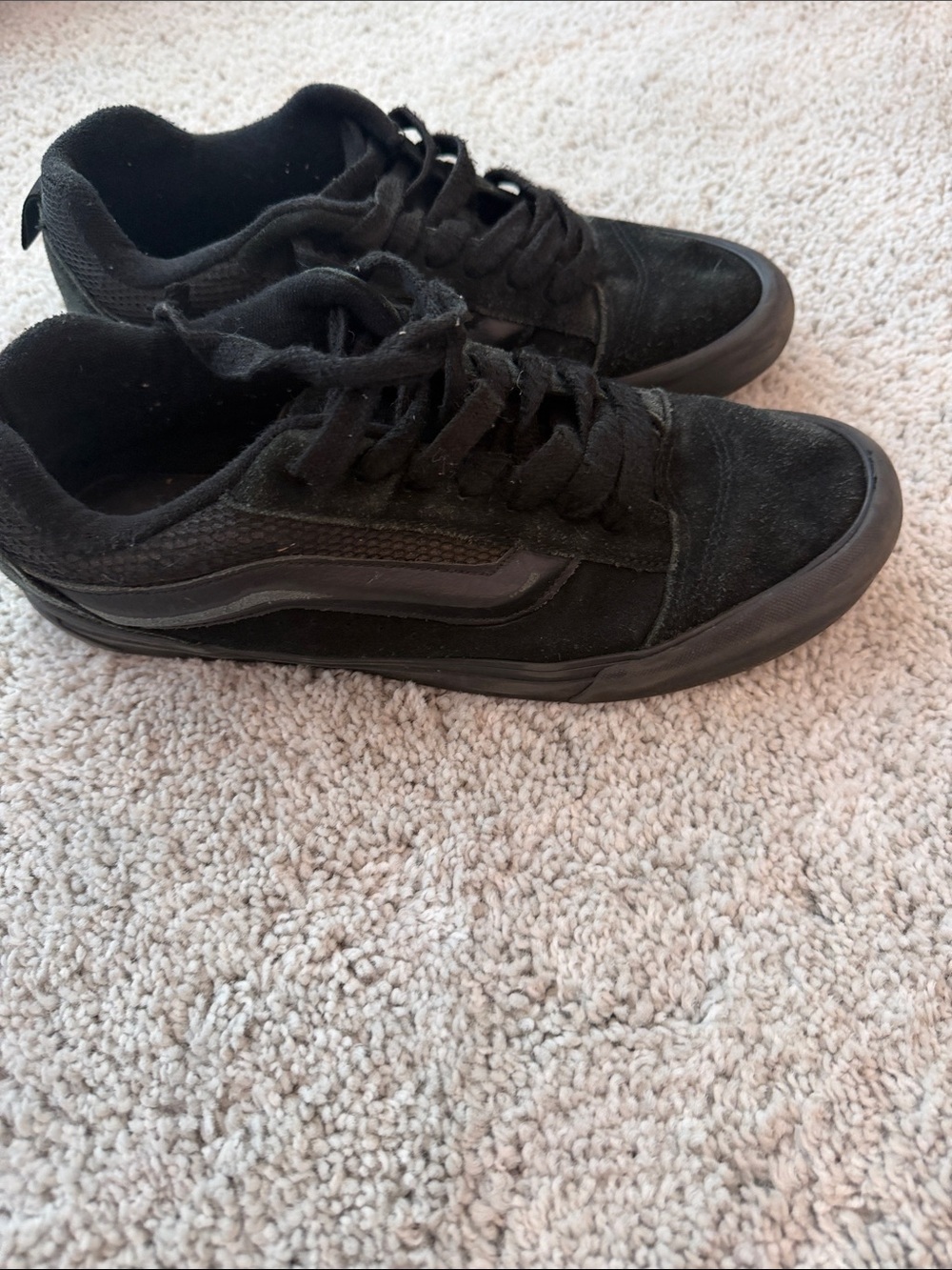 Vans Men's Black Low-Top Suede Skate Sneakers